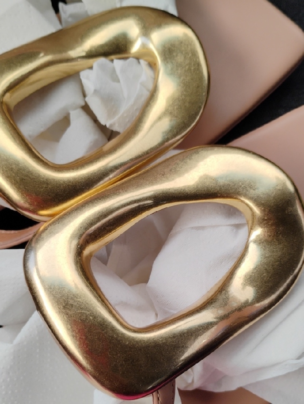 Jeffrey Campbell Linques- Gold Sandals Size 7 - Picture 3 of 9